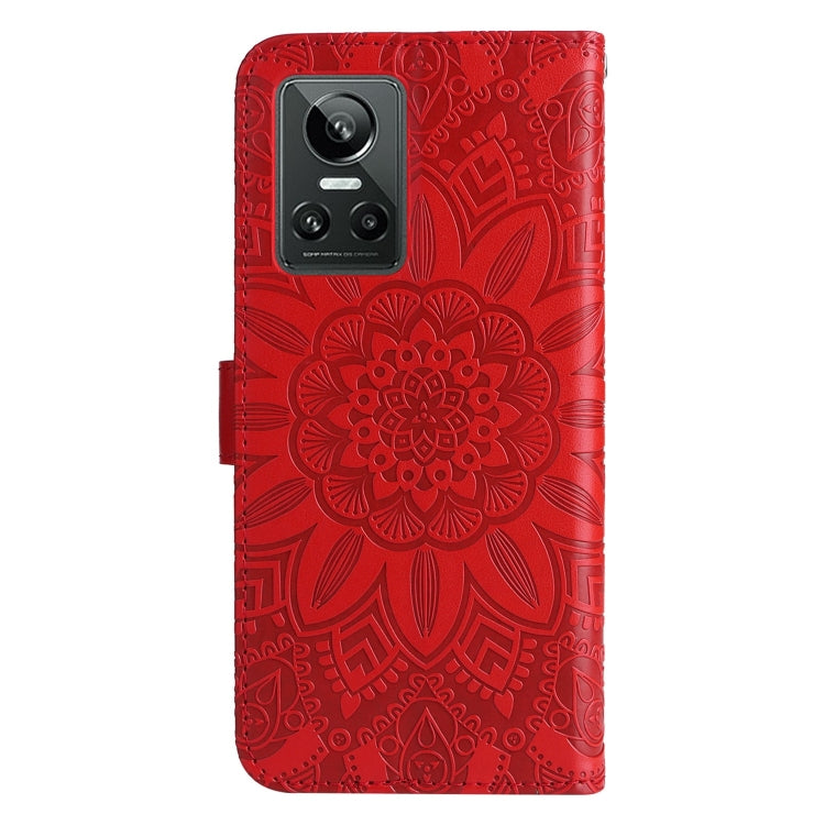 For OPPO Realme GT Neo3 Embossed Sunflower Leather Phone Case