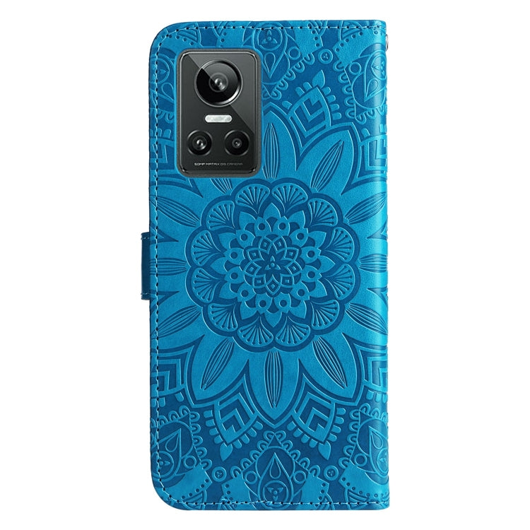 For OPPO Realme GT Neo3 Embossed Sunflower Leather Phone Case