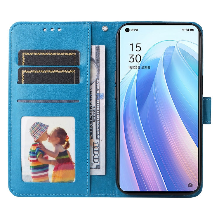 For OPPO Reno7 Pro 5G Embossed Sunflower Leather Phone Case