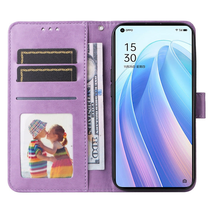 For OPPO Reno7 Pro 5G Embossed Sunflower Leather Phone Case