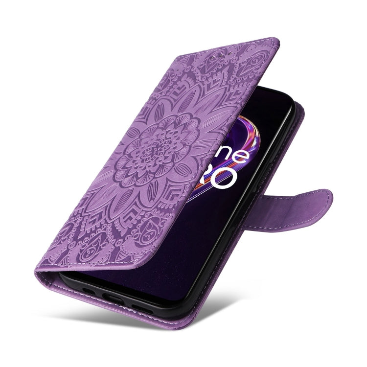 For OPPO Realme 9 Pro+ Embossed Sunflower Leather Phone Case