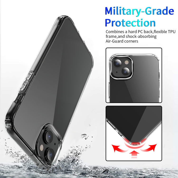 For iPhone 14 Shockproof Transparent TPU Protective Phone Case (Transparent)