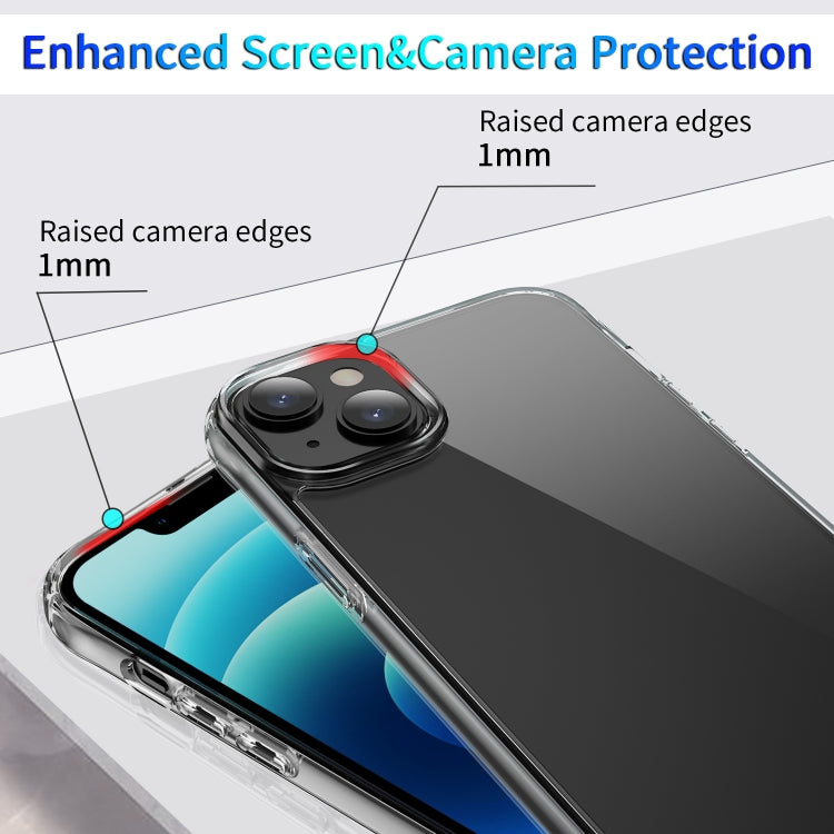 For iPhone 14 Shockproof Transparent TPU Protective Phone Case (Transparent)