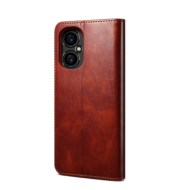 For Xiaomi M4 5G Oil Wax Crazy Horse Texture Leather Phone Case