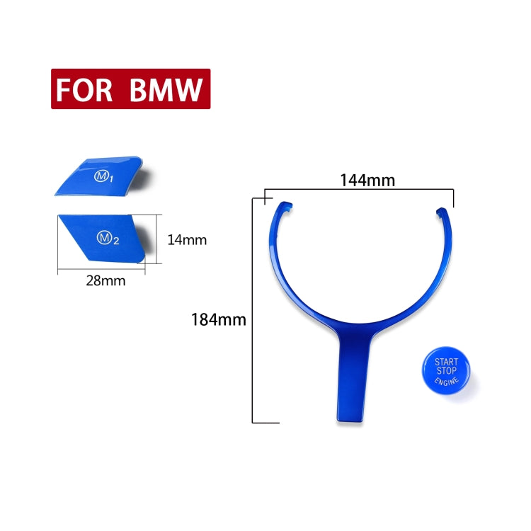 4 in 1 Car Steering Wheel M1 M2 Button Engine Start Stop OFF Buttons for BMW F20 M-sport 2015-2018