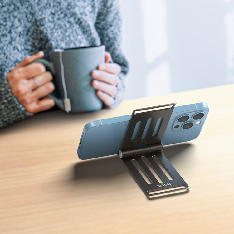 hoco PH49 Elegant Metal Folding Desktop Holder(Grey)