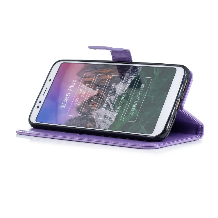 For Xiaomi Redmi 5 Plus Diamond Encrusted Butterflies Love Flowers Pattern Horizontal Flip Leather Case with Holder & Card Slots & Wallet & Lanyard