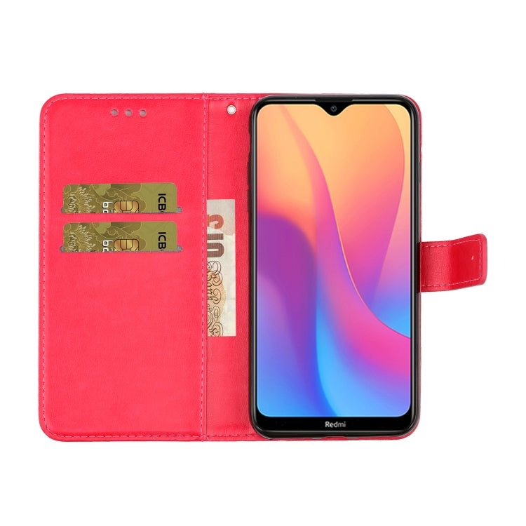 For Xiaomi Redmi 8A Diamond Encrusted Butterflies Love Flowers Pattern Horizontal Flip Leather Case with Holder & Card Slots & Wallet & Lanyard