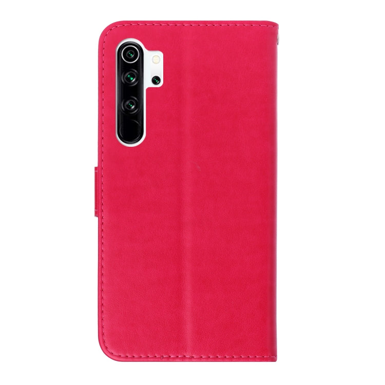 For Xiaomi Redmi Note 8 Pro Diamond Encrusted Butterflies Love Flowers Pattern Horizontal Flip Leather Case with Holder & Card Slots & Wallet & Lanyard