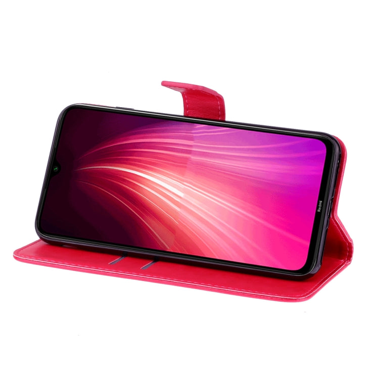 For Xiaomi Redmi Note 8T Diamond Encrusted Butterflies Love Flowers Pattern Horizontal Flip Leather Case with Holder & Card Slots & Wallet & Lanyard