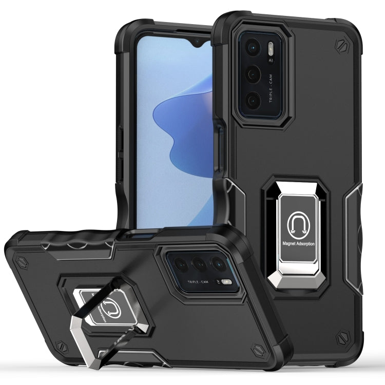 For OPPO A16/A16s/A55 5G/A55 4G Ring Holder Non-slip Armor Phone Case