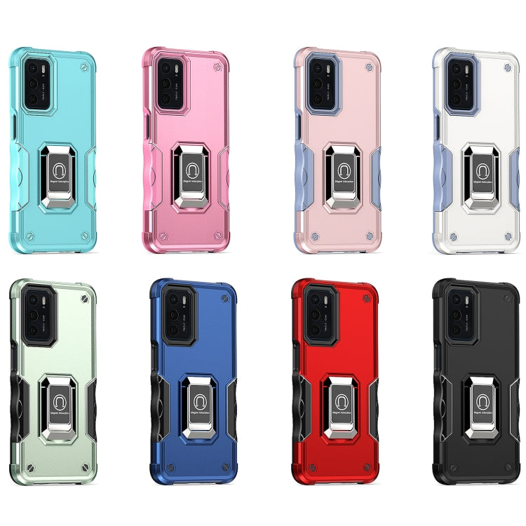 For OPPO A16/A16s/A55 5G/A55 4G Ring Holder Non-slip Armor Phone Case