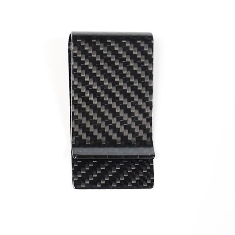 Car Carbon Fiber Card Holder Wallet Credit Card Clip