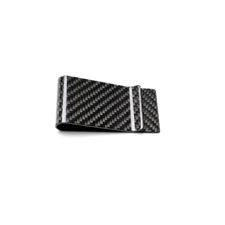 Car Carbon Fiber Card Holder Wallet Credit Card Clip