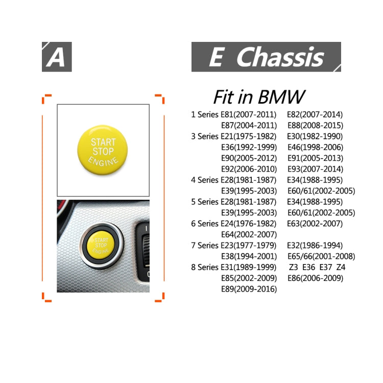 Car Engine Start Stop Button for BMW E90