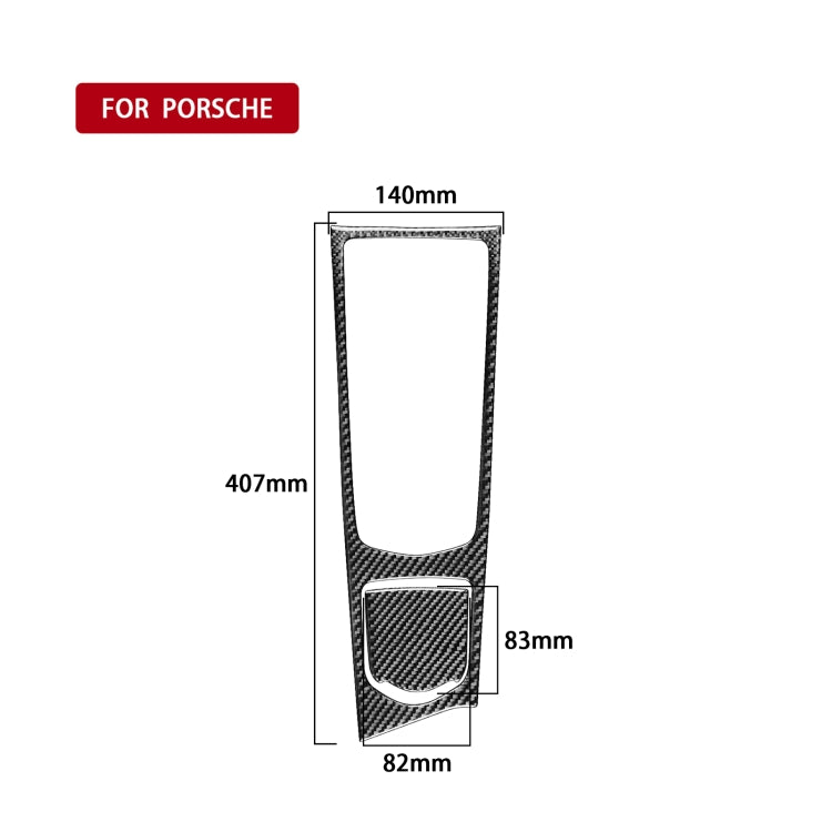 Car Carbon Fiber Central Control Multimedia Panel Decorative Sticker for Porsche Panamera 2010-2016 Left Drive