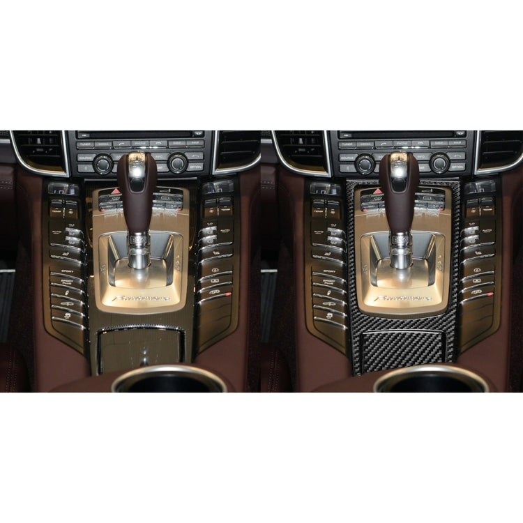 Car Carbon Fiber Central Control Multimedia Panel Decorative Sticker for Porsche Panamera 2010-2016 Left Drive