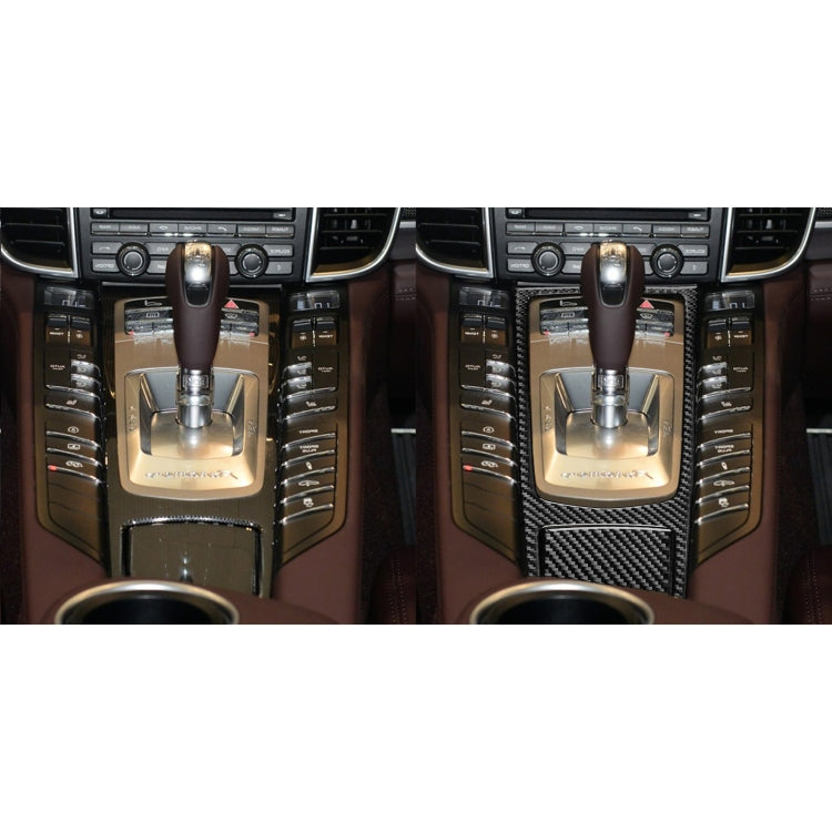 Car Carbon Fiber Central Control Multimedia Panel Decorative Sticker for Porsche Panamera 2010-2016 Right Drive