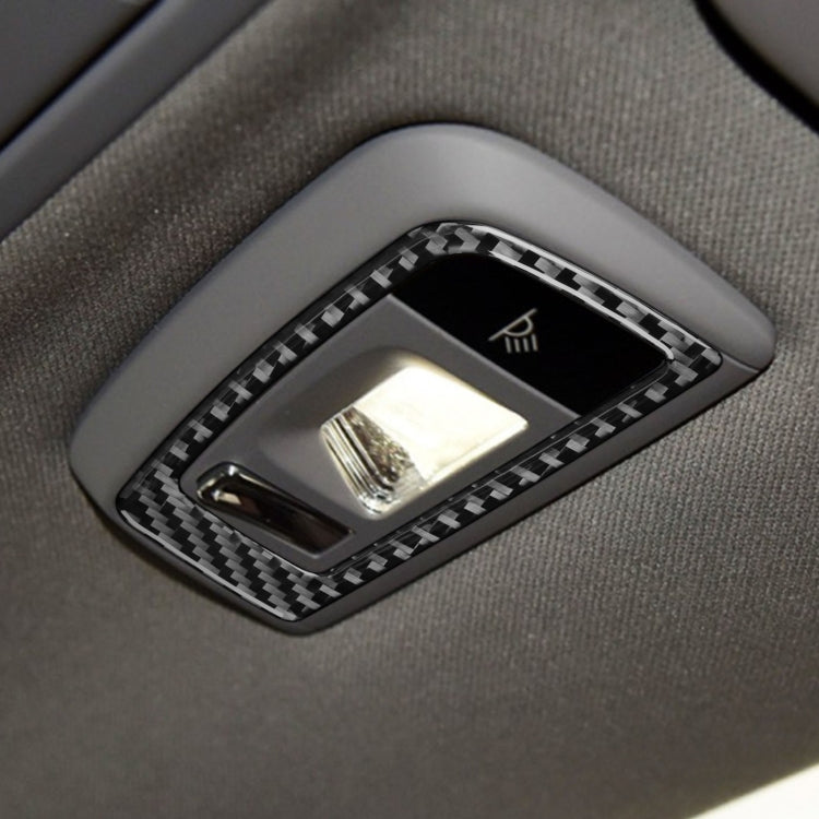 Car Carbon Fiber Rear Reading Light Decorative Sticker for Porsche Panamera 2010-2016, Left and Right Drive