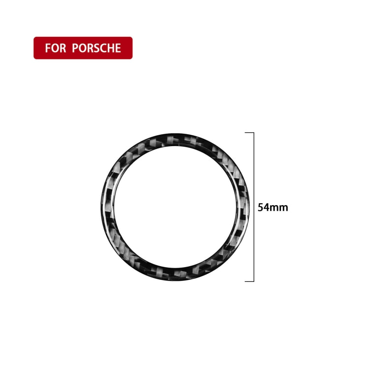 Car Carbon Fiber Speedometer Decorative Sticker for Porsche Panamera 2010-2016, Left and Right Drive