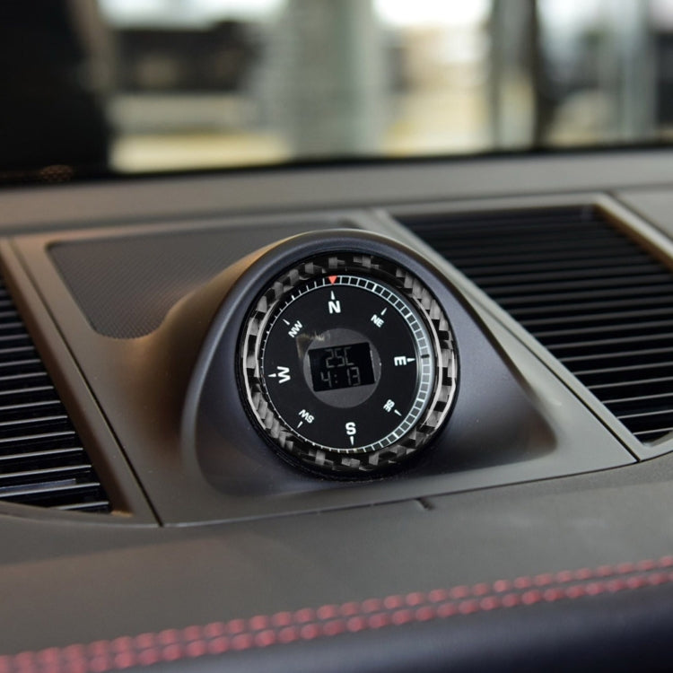 Car Carbon Fiber Speedometer Decorative Sticker for Porsche Panamera 2010-2016, Left and Right Drive