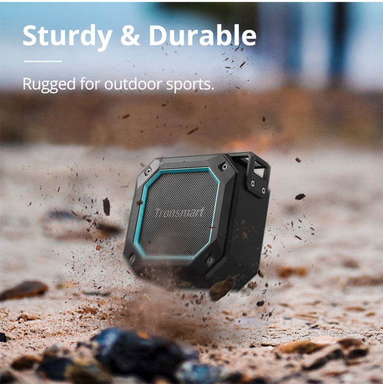 Tronsmart Groove 2 Portable Speaker Bluetooth 5.3 10W Mini IPX7 Seapker with True Wireless Stereo / LED Light(Black)