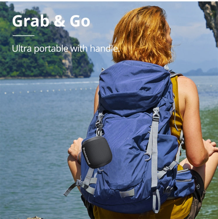 Tronsmart T7 Mini Outdoor Portable IPX7 TWS Bluetooth 5.3 Speaker with Balanced Bass / LED Light(Black)