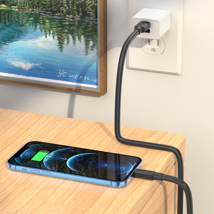 hoco X84 2.4A USB to 8 Pin Solid Charging Data Cable,Length:1m