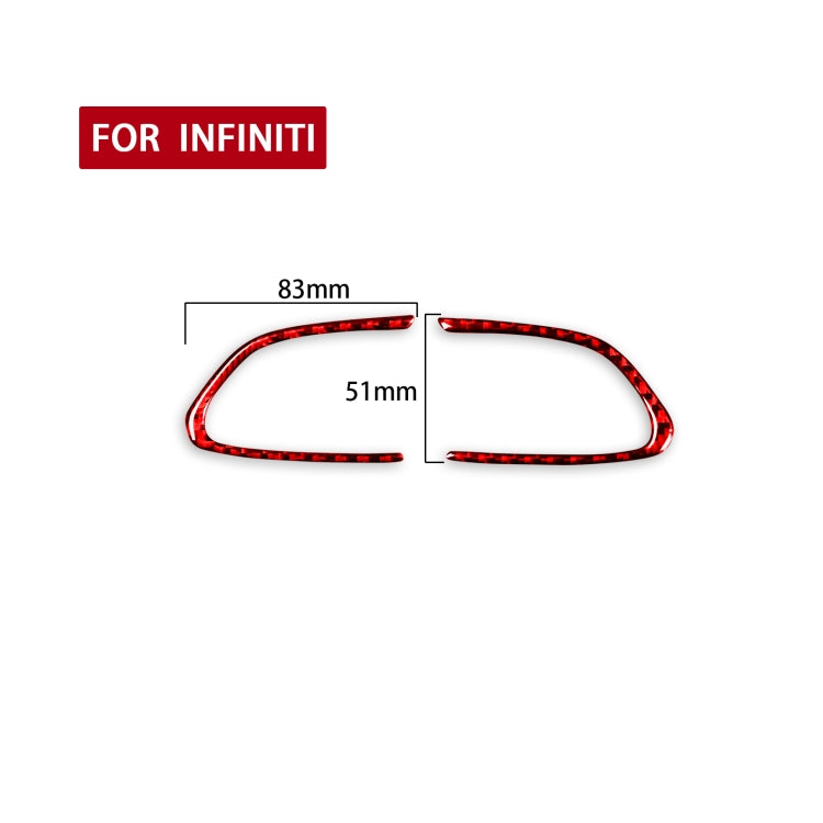 Car Carbon Fiber Steering Wheel Buttons Decorative Sticker for Infiniti Q50 2014-2020 / Q60 / QX60