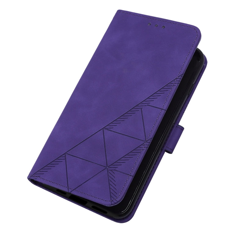 For iPhone 14 Pro Crossbody 3D Embossed Flip Leather Phone Case