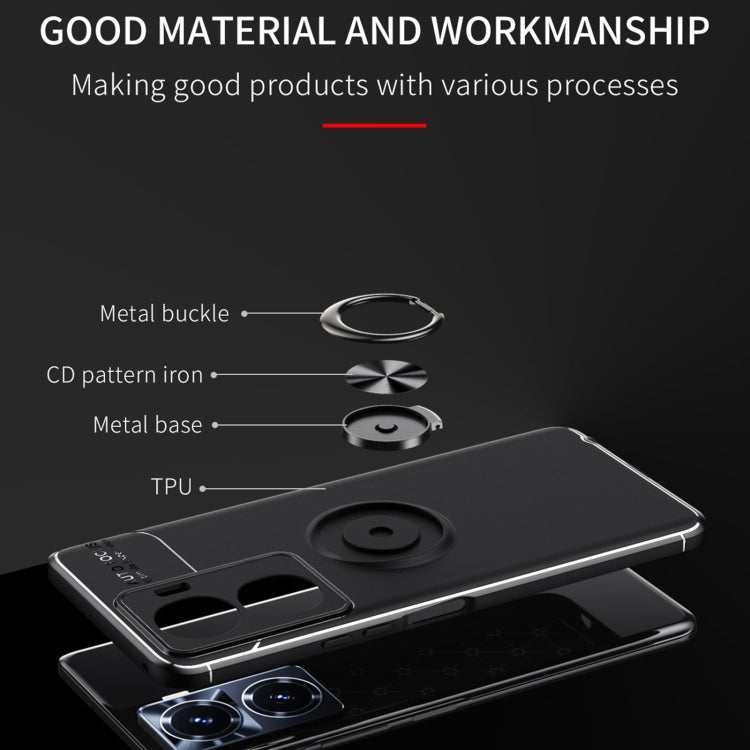 For vivo Y77 Metal Ring Holder TPU Phone Case