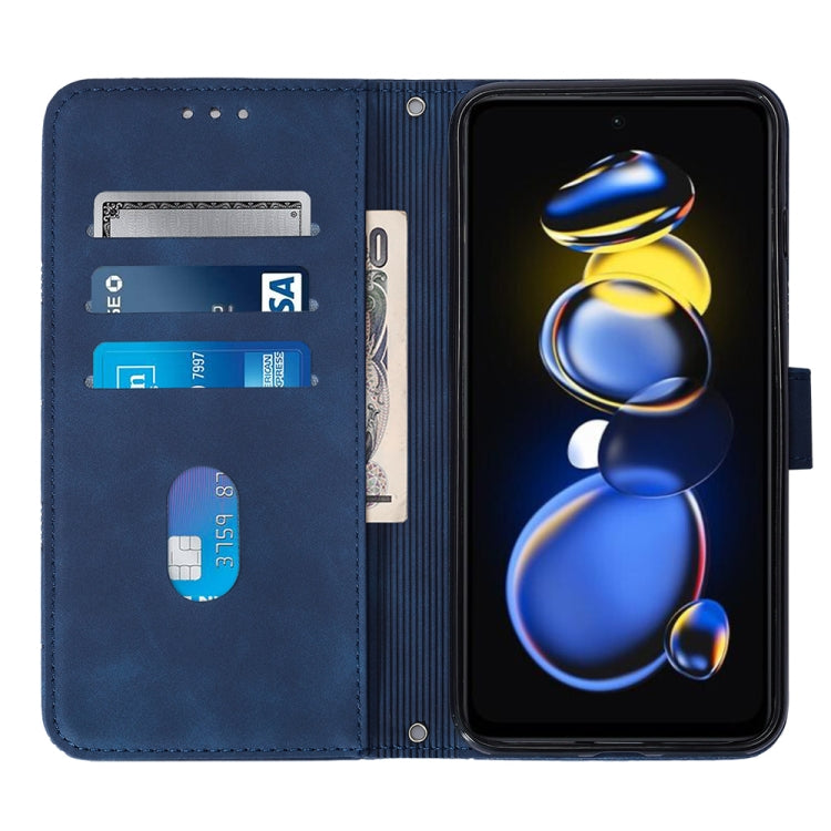 For Xiaomi Redmi Note 11T Pro Crossbody 3D Embossed Flip Leather Phone Case