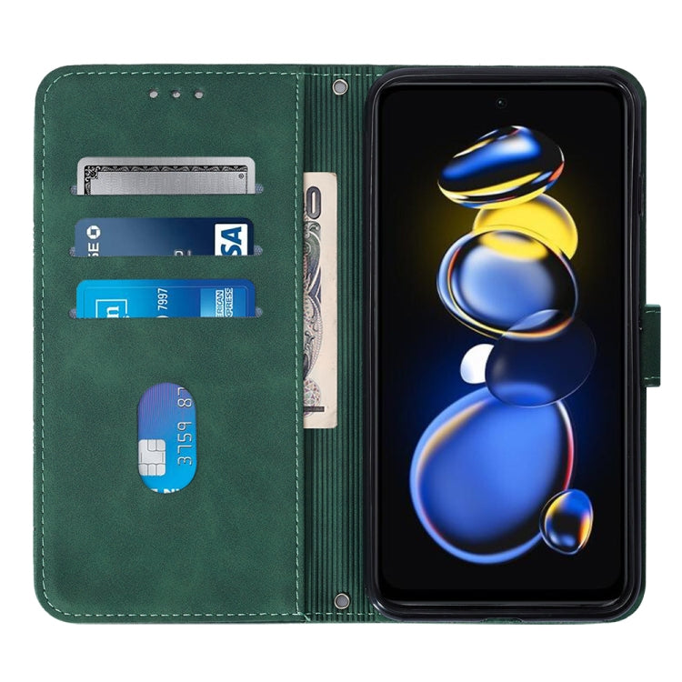 For Xiaomi Redmi Note 11T Pro Crossbody 3D Embossed Flip Leather Phone Case