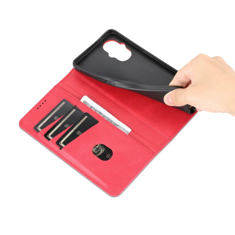 For OPPO Reno8 Lite AZNS Magnetic Calf Texture Flip Leather Phone Case