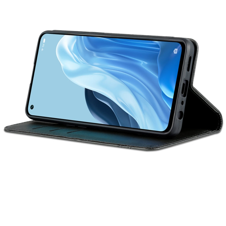For OPPO Reno8 Lite AZNS Magnetic Calf Texture Flip Leather Phone Case