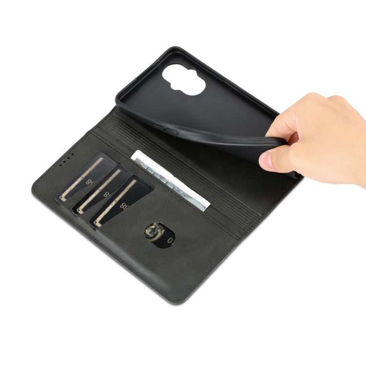 For OPPO Reno8 Lite AZNS Magnetic Calf Texture Flip Leather Phone Case