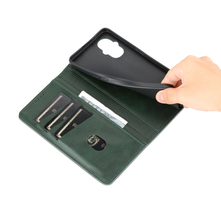 For OPPO Reno8 Lite AZNS Magnetic Calf Texture Flip Leather Phone Case