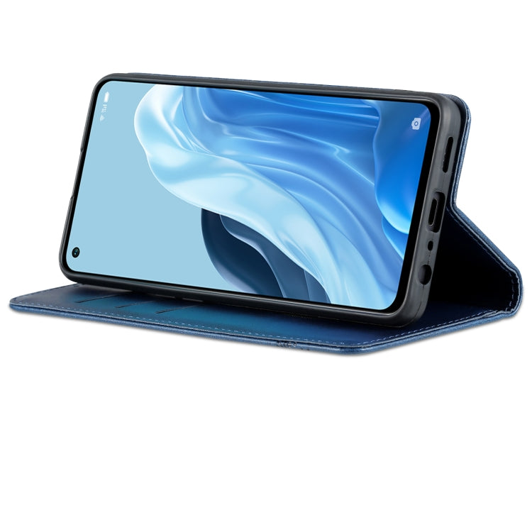 For OPPO Reno8 Lite AZNS Magnetic Calf Texture Flip Leather Phone Case
