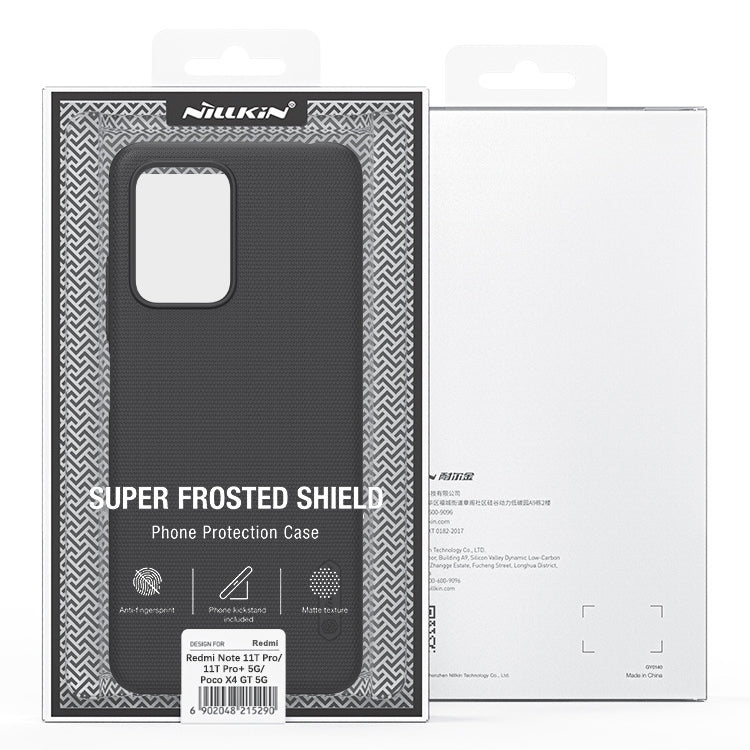 For Xiaomi Redmi Note 11T Pro/11T Pro+ 5G/Poco X4 GT 5G NILLKIN Frosted PC Phone Case