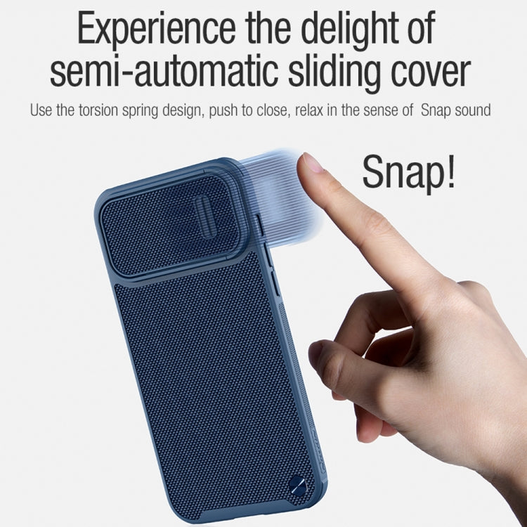 For iPhone 13 Pro Max NILLKIN 3D Textured Nylon Fiber TPU + PC Phone Case