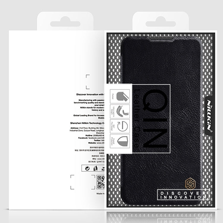 For Xiaomi Redmi Note 11T Pro/11T Pro+ 5G/Poco X4 GT 5G NILLKIN QIN Series Crazy Horse Texture Leather Phone Case