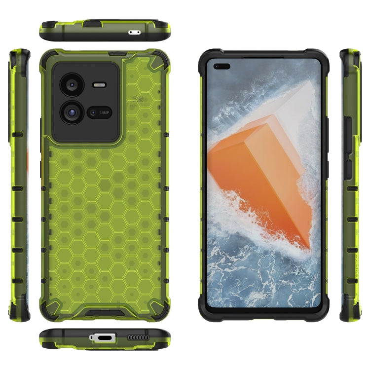 For vivo iQOO 10 Pro 5G Shockproof Honeycomb PC + TPU Protective Phone Case