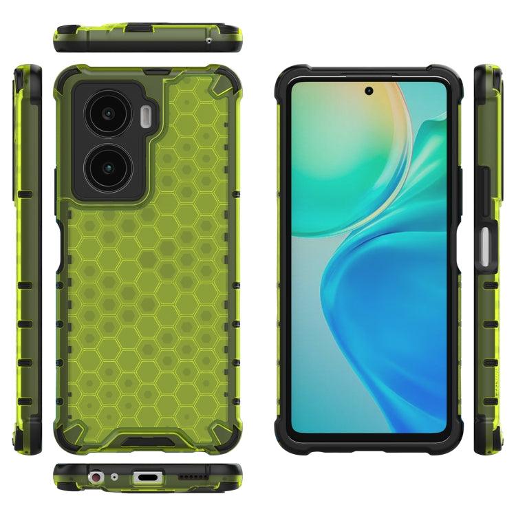 For vivo Y77 5G Shockproof Honeycomb PC + TPU Protective Phone Case