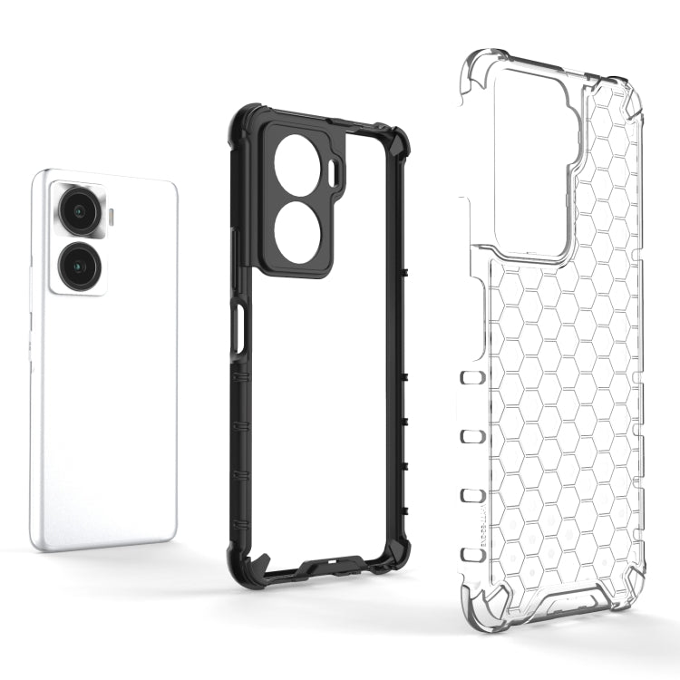For vivo Y77 5G Shockproof Honeycomb PC + TPU Protective Phone Case