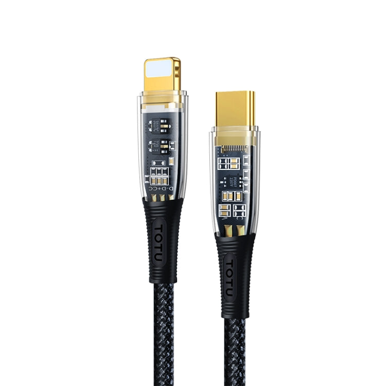 TOTU BPD-010 Exploer Series USB-C / Type-C to 8 Pin PD Fast Charging Data Cable,length:1.2m(Black)
