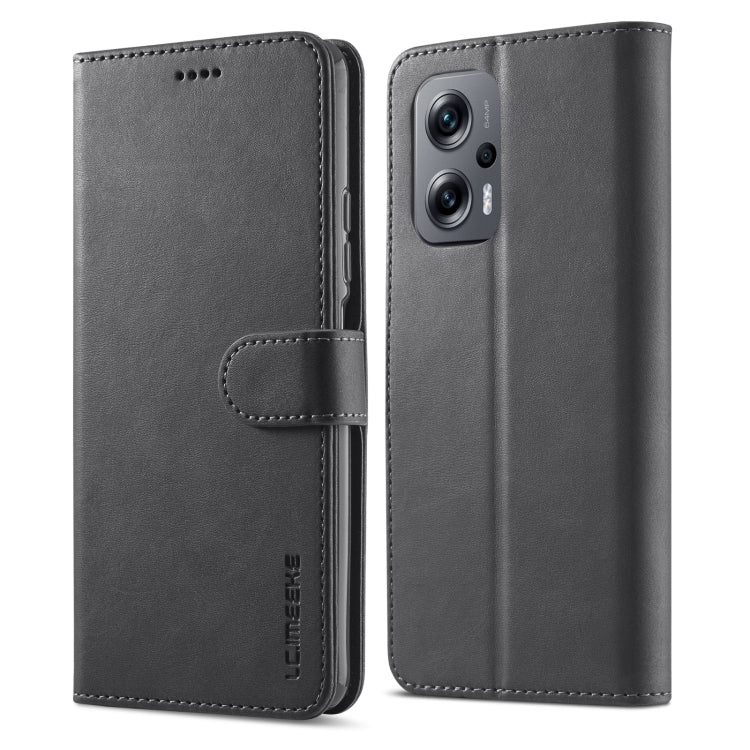 For Xiaomi Poco X4 GT 5G LC.IMEEKE Calf Texture Leather Phone Case
