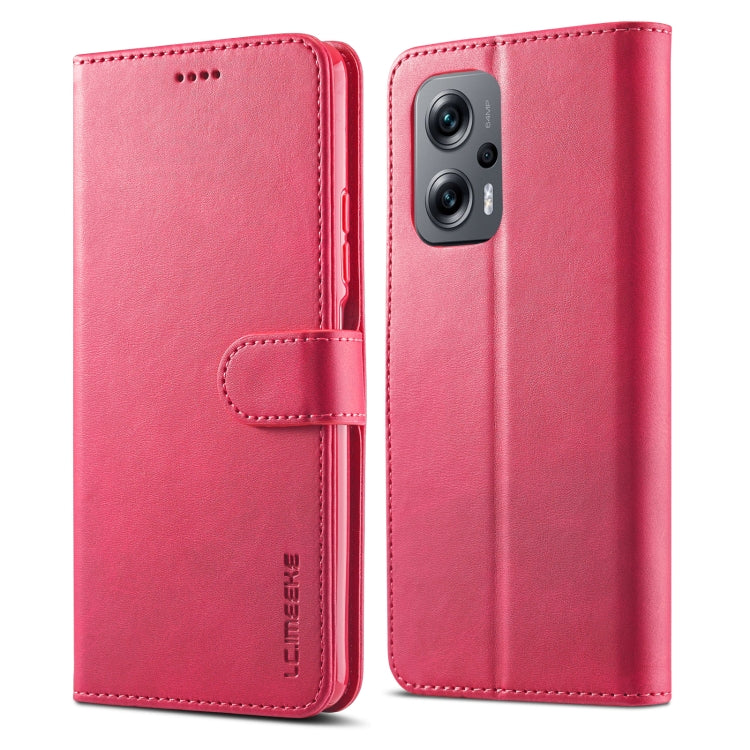 For Xiaomi Poco X4 GT 5G LC.IMEEKE Calf Texture Leather Phone Case