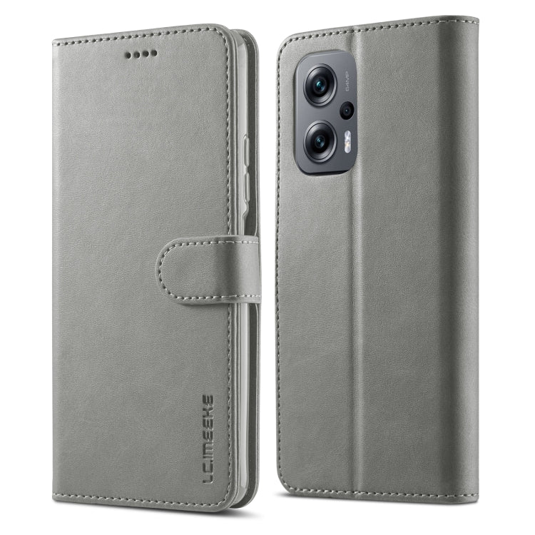 For Xiaomi Poco X4 GT 5G LC.IMEEKE Calf Texture Leather Phone Case