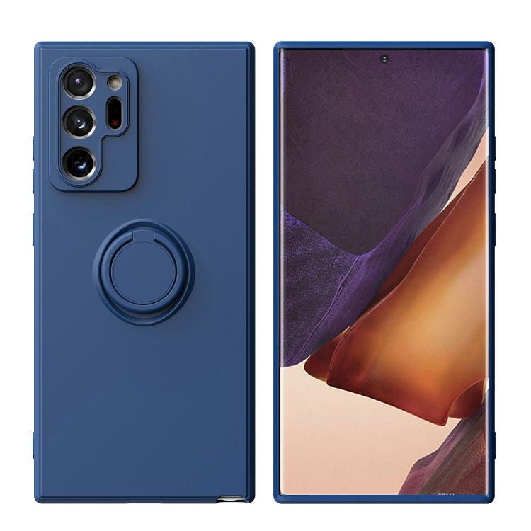 For Samsung Galaxy Note20 Ultra Ring Kickstand Silicone Phone Case