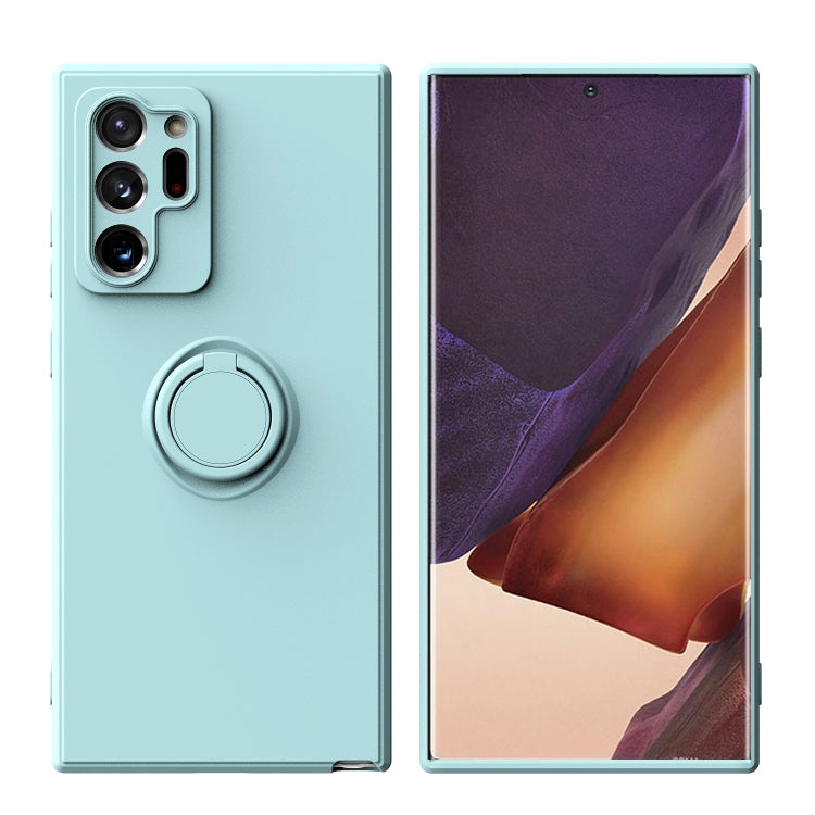 For Samsung Galaxy Note20 Ultra Ring Kickstand Silicone Phone Case